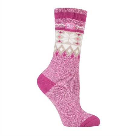Θερμικές Κάλτσες Γυναικείες Rasp & White Heat Holders Jacquard Lite Socks 80023RW