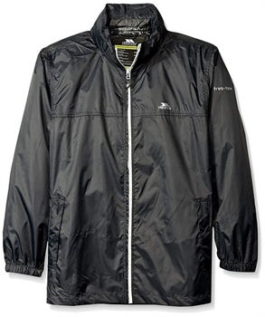 Αδιάβροχο σετ μαύρο σακάκι με κουκούλα και παντελόνι TresPass 80100