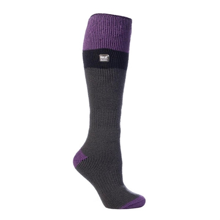 Θερμικές Γυναικείες Κάλτσες Μωβ-Μαύρο Heat Holders Ski Socks 80073